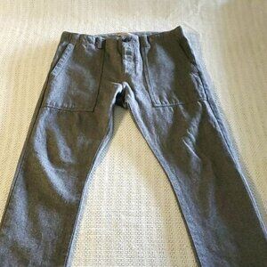 Fulton Skinny High Waisted Large Pockets Sz. 30 x 30 Gray Pants